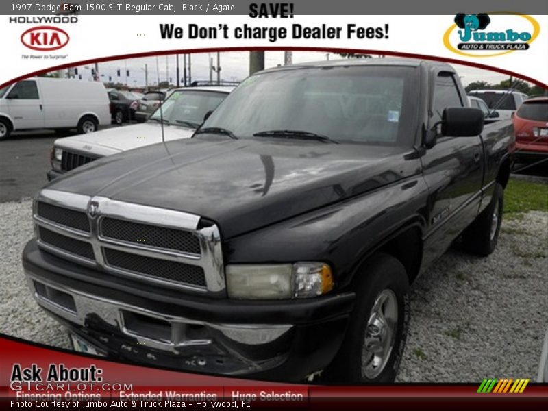 Black / Agate 1997 Dodge Ram 1500 SLT Regular Cab