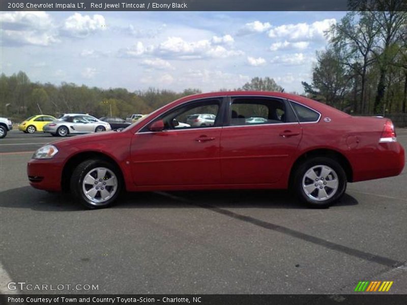 Red Jewel Tintcoat / Ebony Black 2008 Chevrolet Impala LT