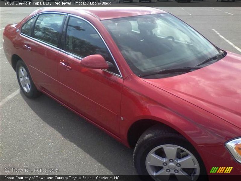 Red Jewel Tintcoat / Ebony Black 2008 Chevrolet Impala LT