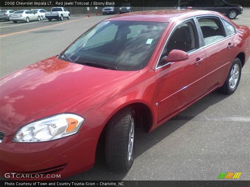 Red Jewel Tintcoat / Ebony Black 2008 Chevrolet Impala LT