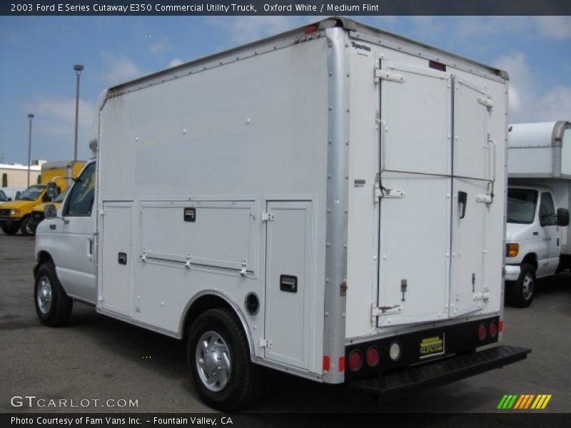  2003 E Series Cutaway E350 Commercial Utility Truck Oxford White