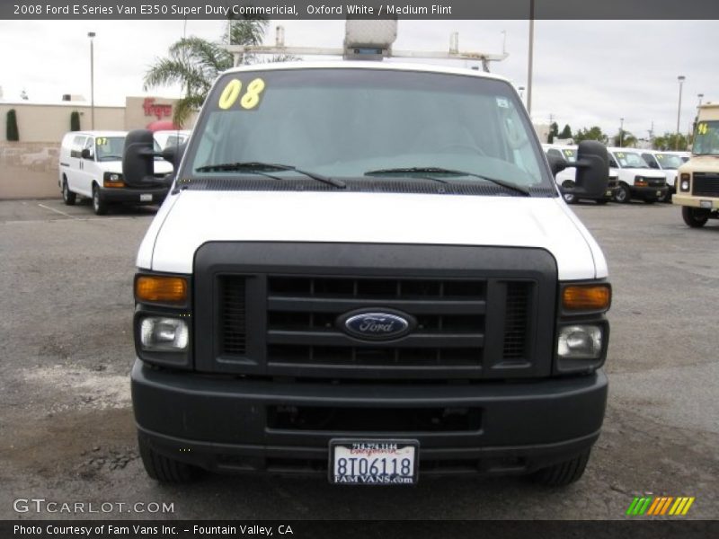 Oxford White / Medium Flint 2008 Ford E Series Van E350 Super Duty Commericial