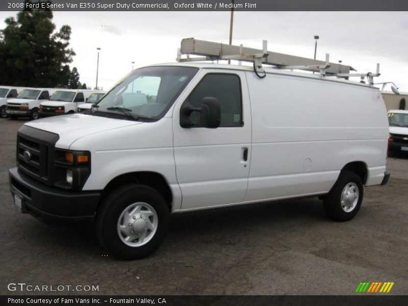 Oxford White / Medium Flint 2008 Ford E Series Van E350 Super Duty Commericial