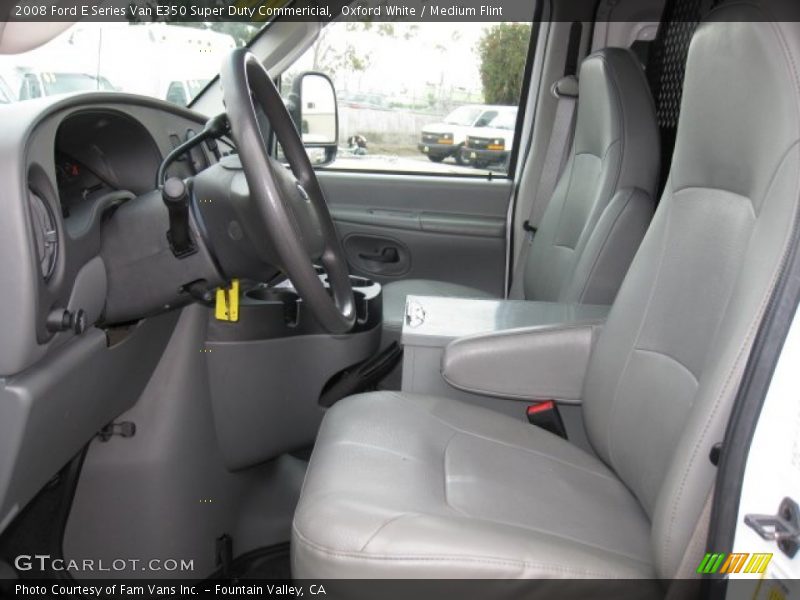 Oxford White / Medium Flint 2008 Ford E Series Van E350 Super Duty Commericial