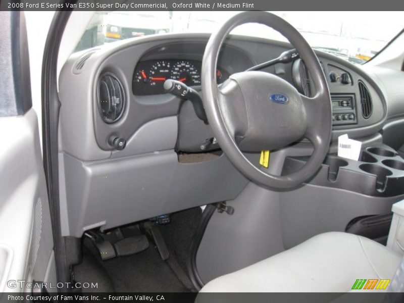 Oxford White / Medium Flint 2008 Ford E Series Van E350 Super Duty Commericial