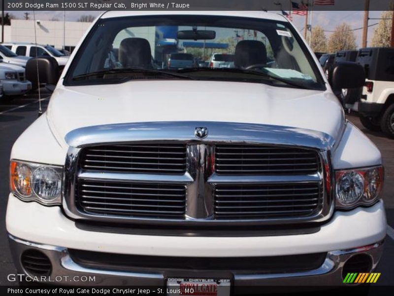 Bright White / Taupe 2005 Dodge Ram 1500 SLT Regular Cab