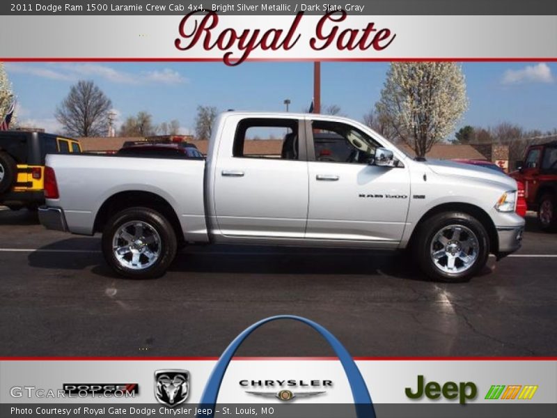 Bright Silver Metallic / Dark Slate Gray 2011 Dodge Ram 1500 Laramie Crew Cab 4x4