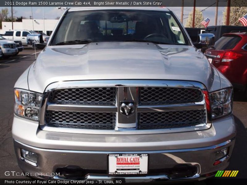 Bright Silver Metallic / Dark Slate Gray 2011 Dodge Ram 1500 Laramie Crew Cab 4x4