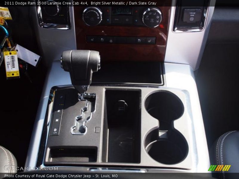 Bright Silver Metallic / Dark Slate Gray 2011 Dodge Ram 1500 Laramie Crew Cab 4x4