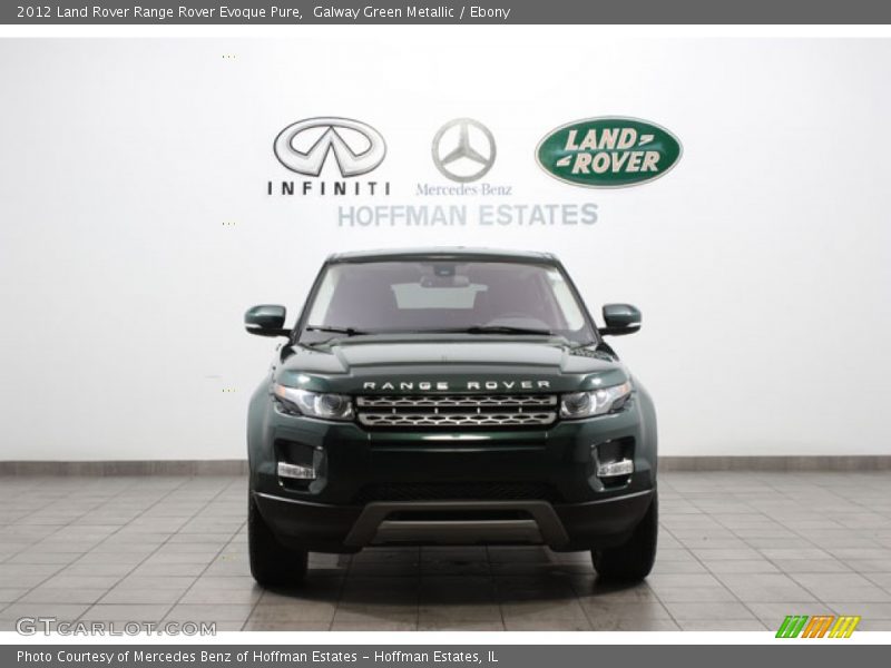 Galway Green Metallic / Ebony 2012 Land Rover Range Rover Evoque Pure