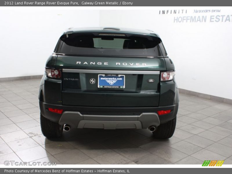 Galway Green Metallic / Ebony 2012 Land Rover Range Rover Evoque Pure