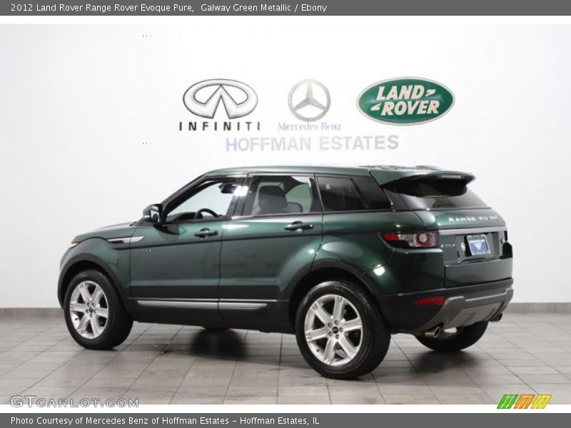 Galway Green Metallic / Ebony 2012 Land Rover Range Rover Evoque Pure