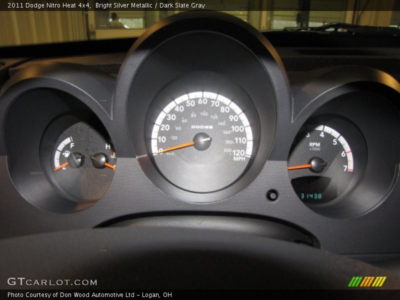 Bright Silver Metallic / Dark Slate Gray 2011 Dodge Nitro Heat 4x4