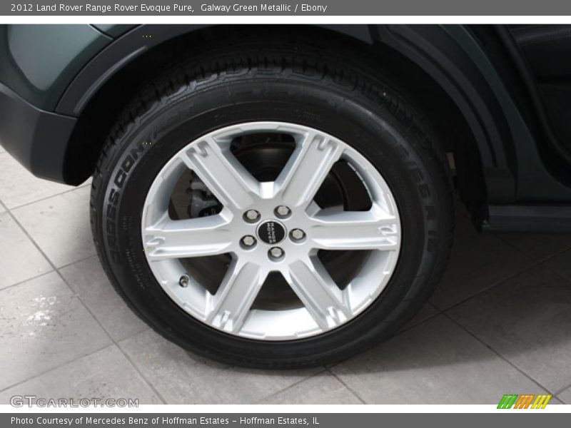 Galway Green Metallic / Ebony 2012 Land Rover Range Rover Evoque Pure