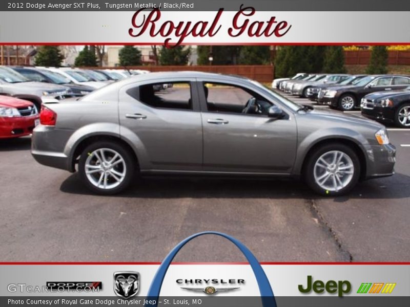 Tungsten Metallic / Black/Red 2012 Dodge Avenger SXT Plus