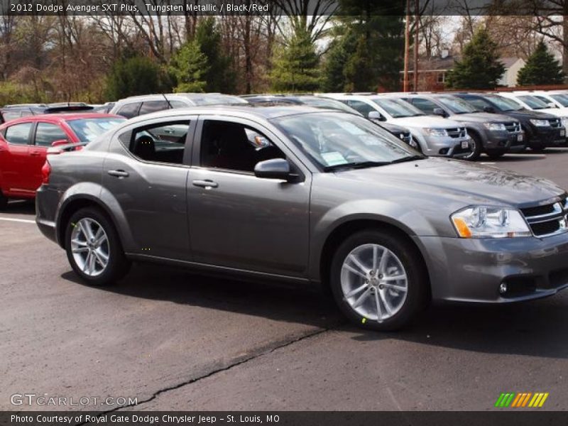Tungsten Metallic / Black/Red 2012 Dodge Avenger SXT Plus