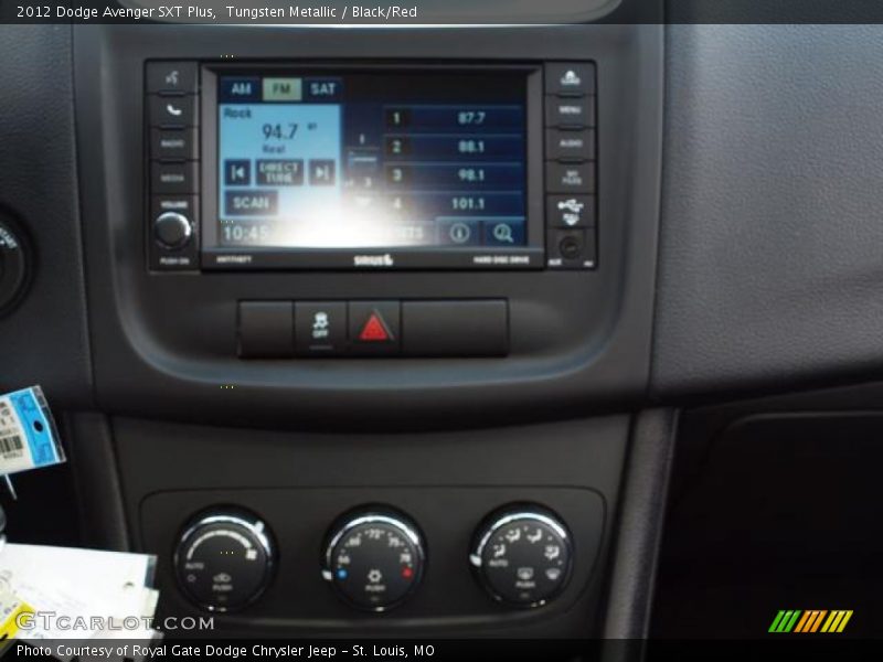 Tungsten Metallic / Black/Red 2012 Dodge Avenger SXT Plus