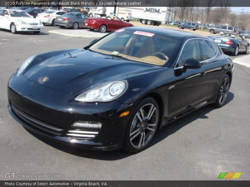 Basalt Black Metallic / Cognac Natural Leather 2010 Porsche Panamera 4S