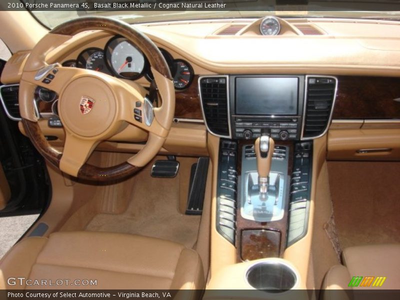 Basalt Black Metallic / Cognac Natural Leather 2010 Porsche Panamera 4S