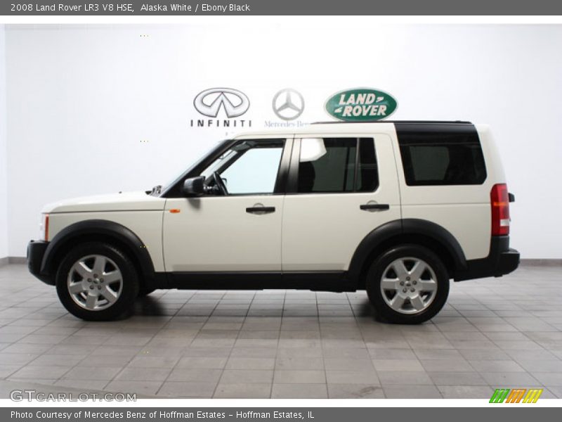 Alaska White / Ebony Black 2008 Land Rover LR3 V8 HSE