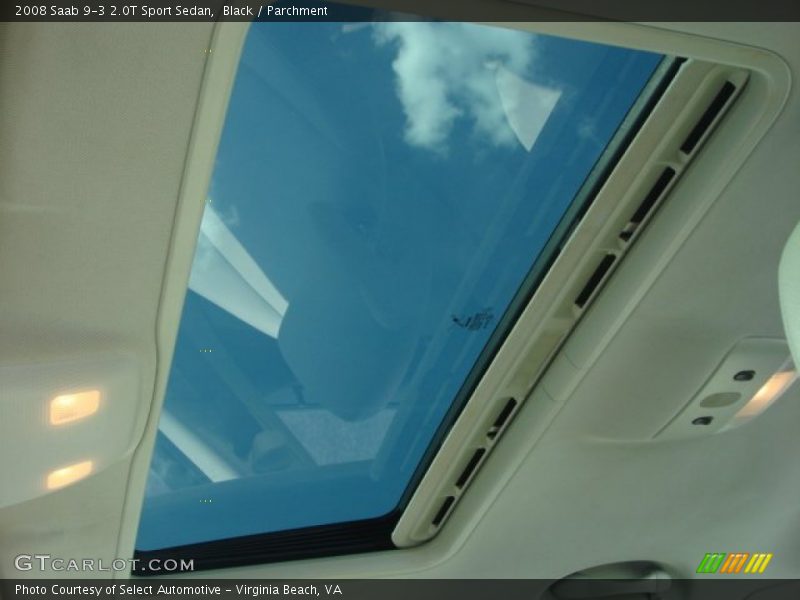 Black / Parchment 2008 Saab 9-3 2.0T Sport Sedan