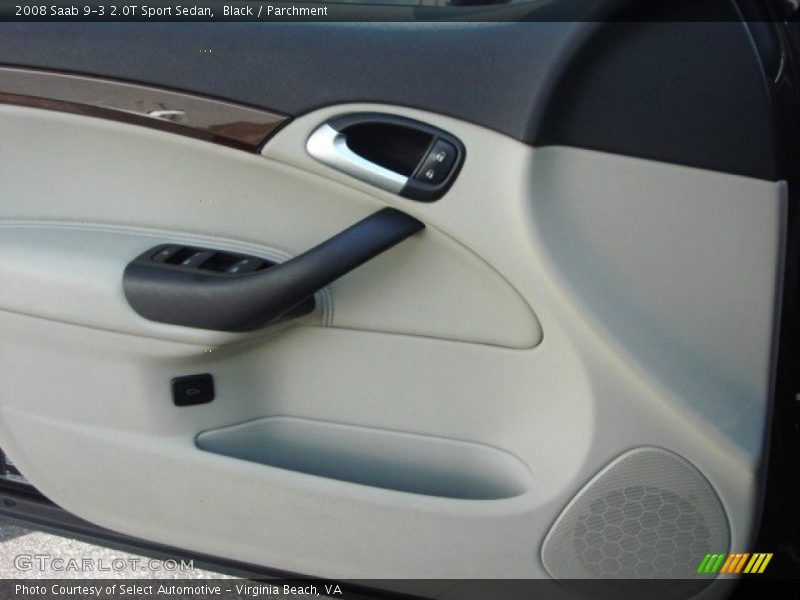 Black / Parchment 2008 Saab 9-3 2.0T Sport Sedan