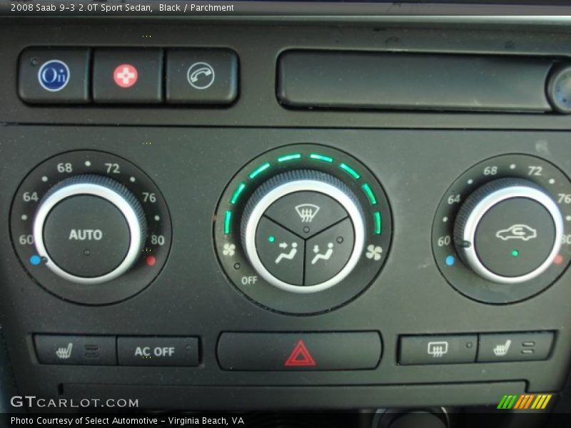 Controls of 2008 9-3 2.0T Sport Sedan