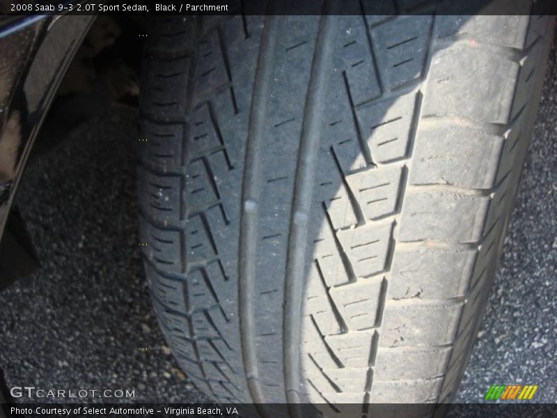 Black / Parchment 2008 Saab 9-3 2.0T Sport Sedan