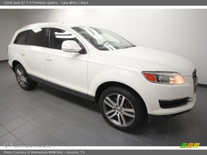 Calla White / Black 2008 Audi Q7 3.6 Premium quattro