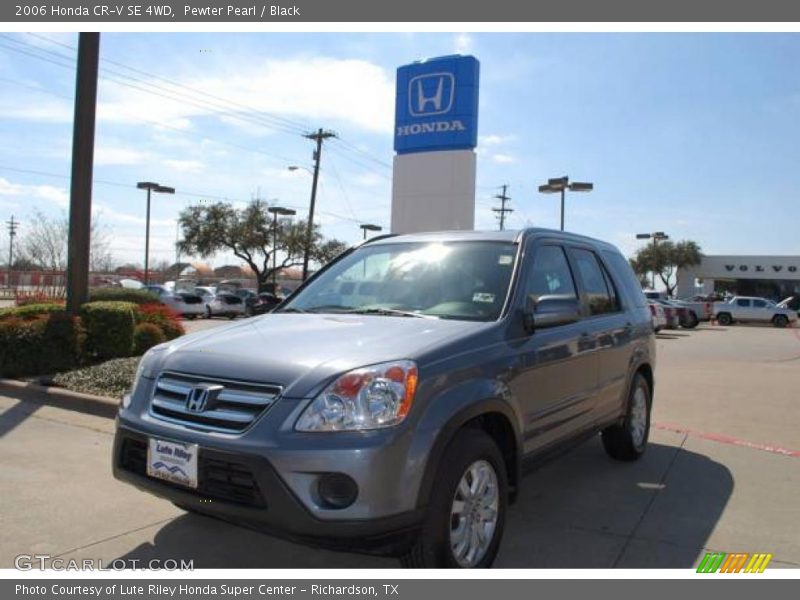 Pewter Pearl / Black 2006 Honda CR-V SE 4WD