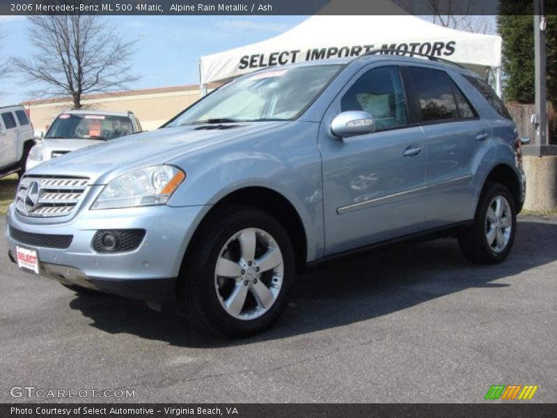 Alpine Rain Metallic / Ash 2006 Mercedes-Benz ML 500 4Matic