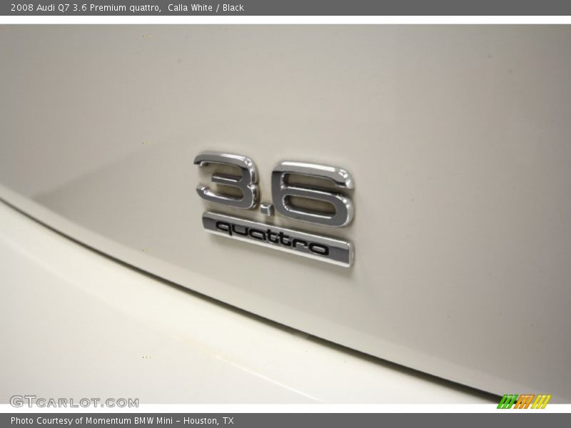 Calla White / Black 2008 Audi Q7 3.6 Premium quattro