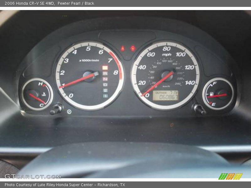 Pewter Pearl / Black 2006 Honda CR-V SE 4WD