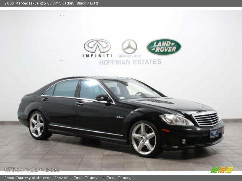 Black / Black 2009 Mercedes-Benz S 63 AMG Sedan