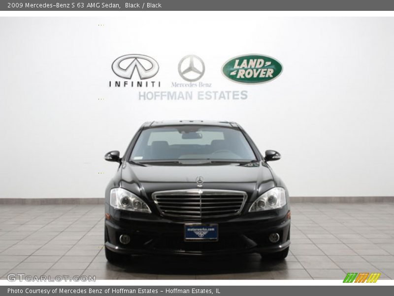 Black / Black 2009 Mercedes-Benz S 63 AMG Sedan