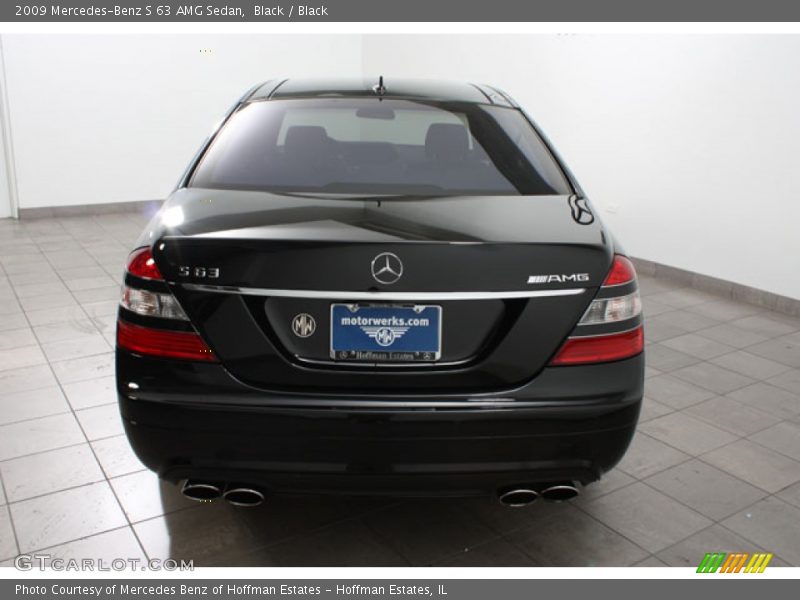 Black / Black 2009 Mercedes-Benz S 63 AMG Sedan