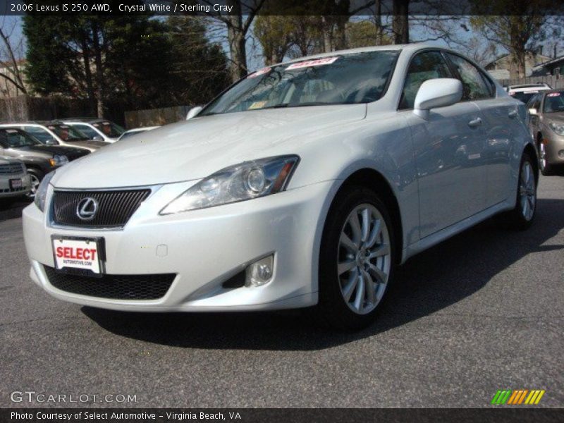 Crystal White / Sterling Gray 2006 Lexus IS 250 AWD