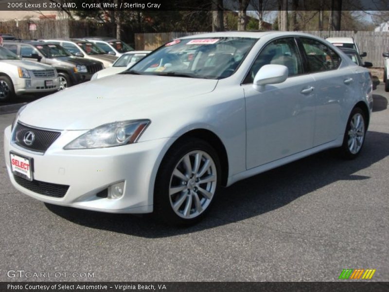 Crystal White / Sterling Gray 2006 Lexus IS 250 AWD