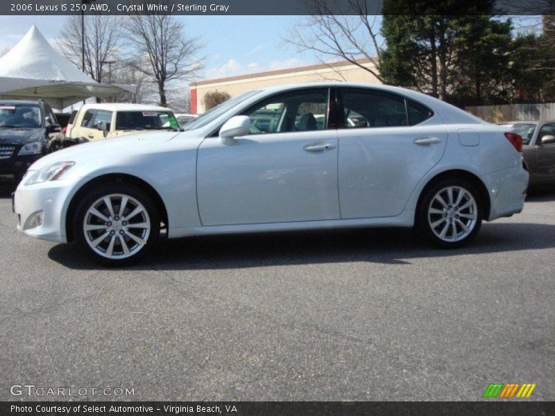 Crystal White / Sterling Gray 2006 Lexus IS 250 AWD