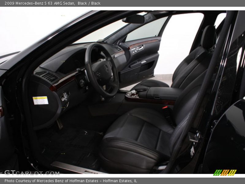 Black / Black 2009 Mercedes-Benz S 63 AMG Sedan
