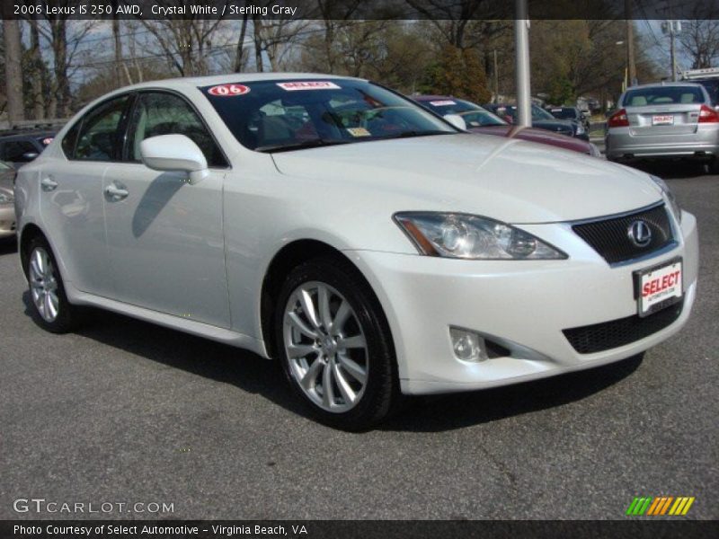 Crystal White / Sterling Gray 2006 Lexus IS 250 AWD