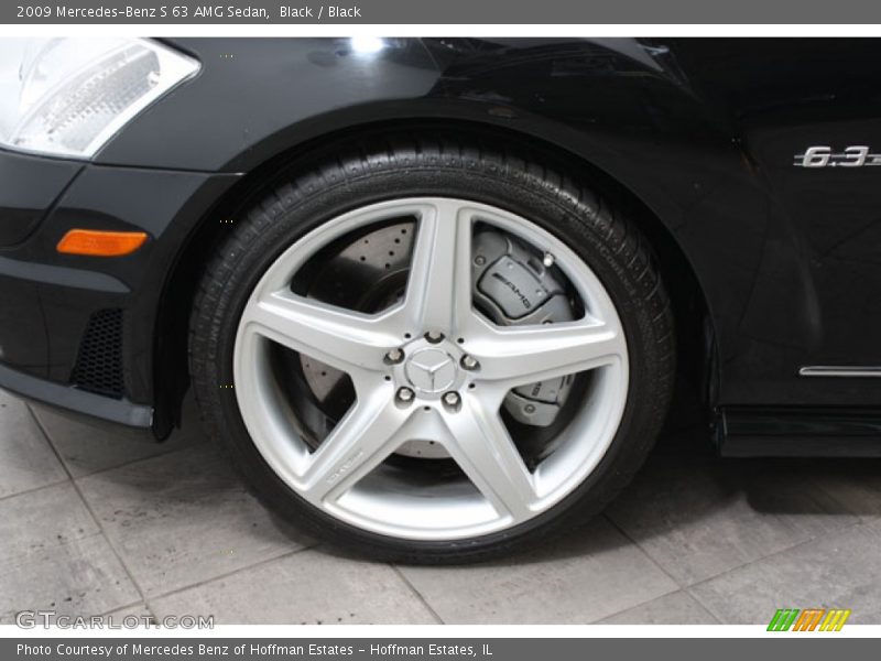Black / Black 2009 Mercedes-Benz S 63 AMG Sedan