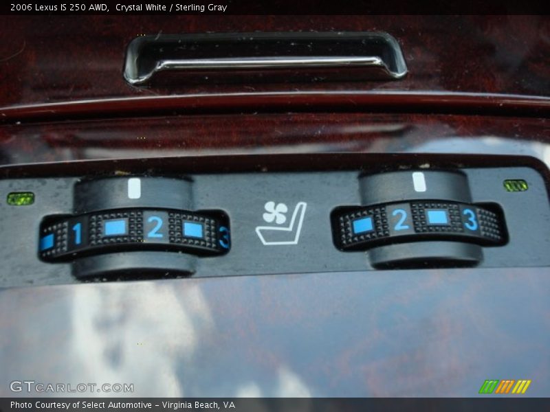 Controls of 2006 IS 250 AWD