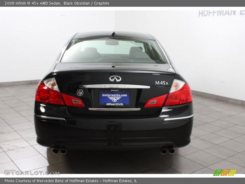 Black Obsidian / Graphite 2008 Infiniti M 45x AWD Sedan