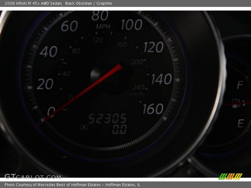 Black Obsidian / Graphite 2008 Infiniti M 45x AWD Sedan