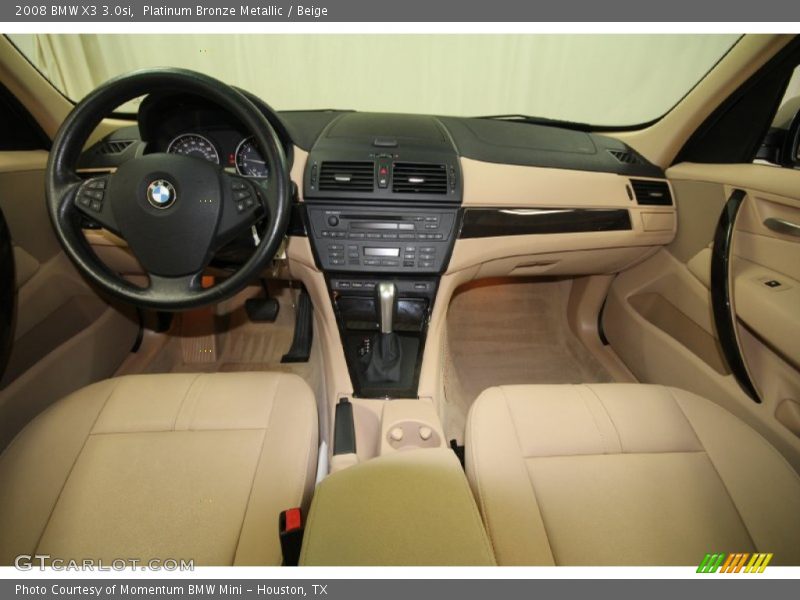 Platinum Bronze Metallic / Beige 2008 BMW X3 3.0si