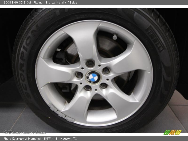 Platinum Bronze Metallic / Beige 2008 BMW X3 3.0si