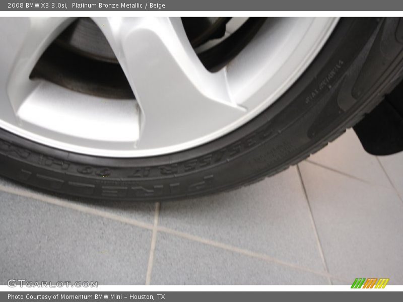 Platinum Bronze Metallic / Beige 2008 BMW X3 3.0si