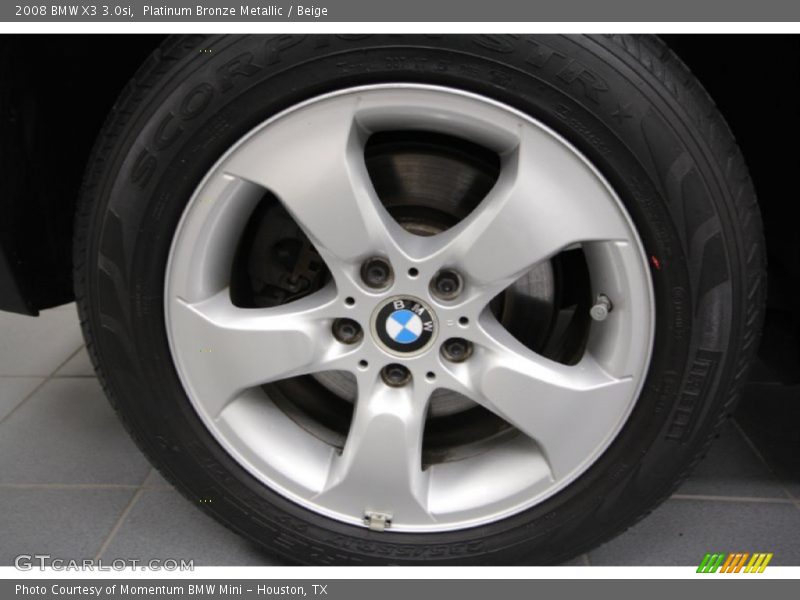 Platinum Bronze Metallic / Beige 2008 BMW X3 3.0si