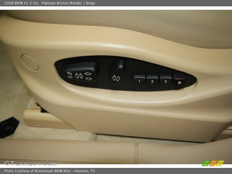 Platinum Bronze Metallic / Beige 2008 BMW X3 3.0si